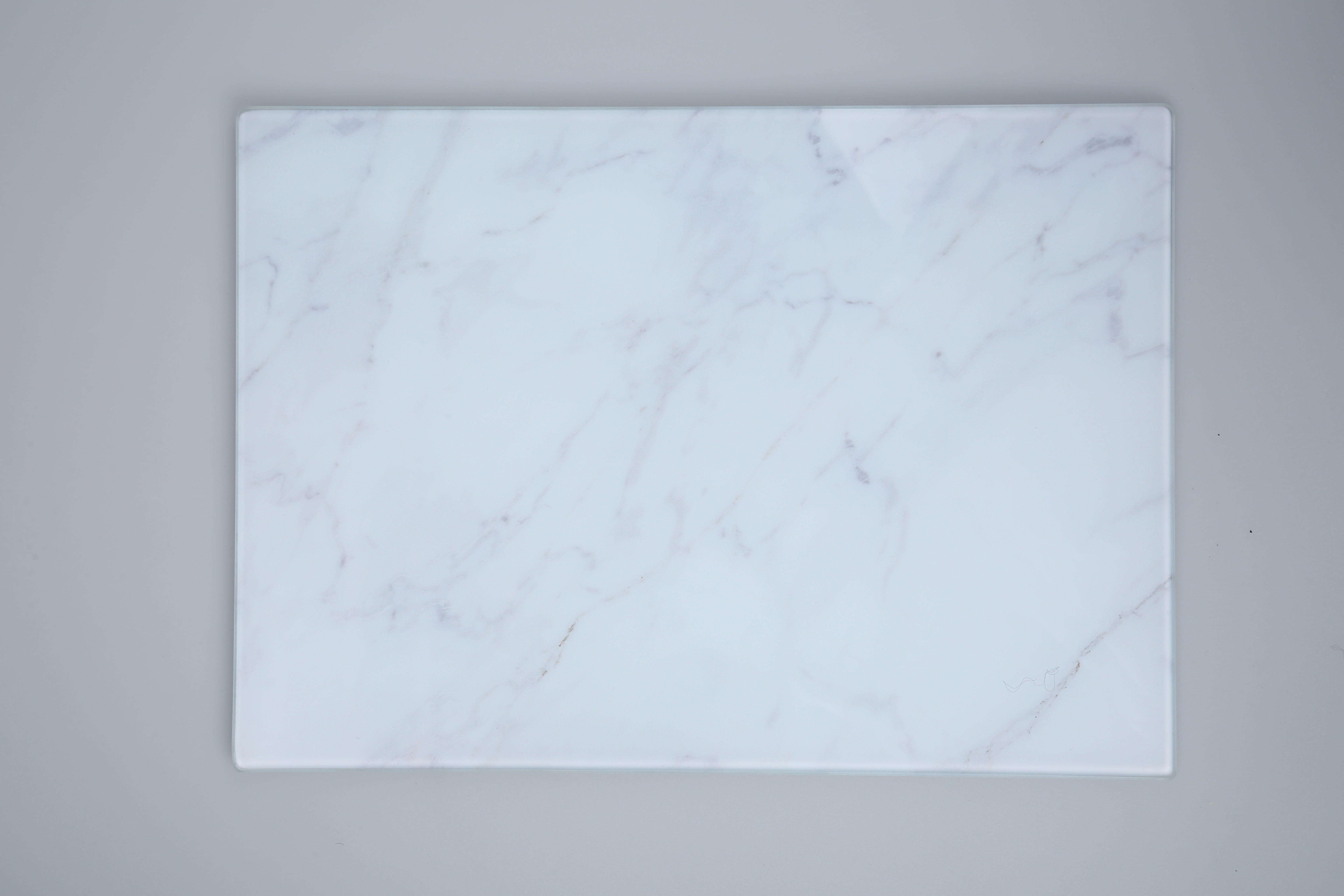 Large Glass Chopping Board Marble Design