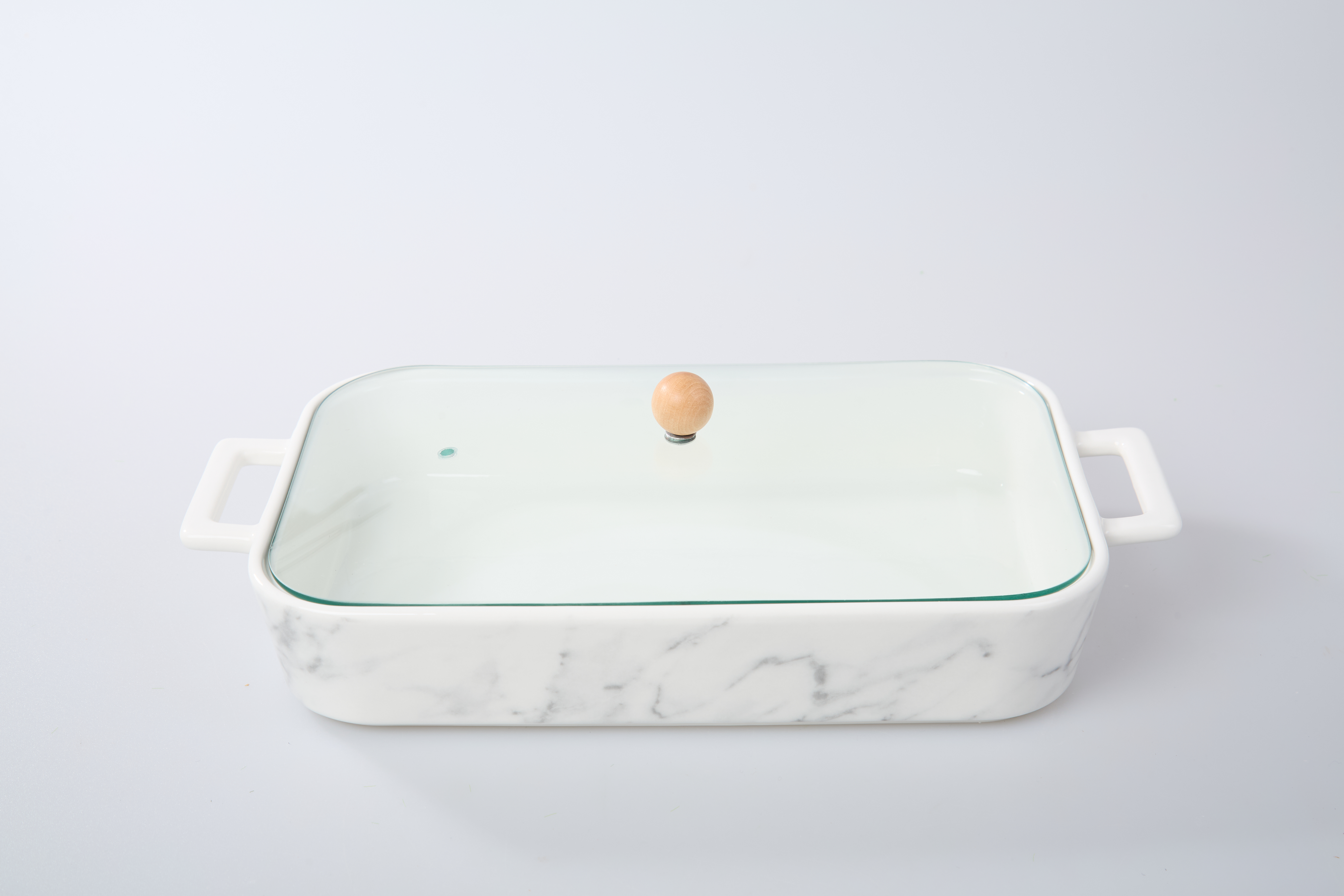 Porcelain Oven Proof Baking Dish - Marble Design
