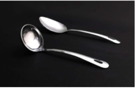 Set Of Ladle + Solid Spoon