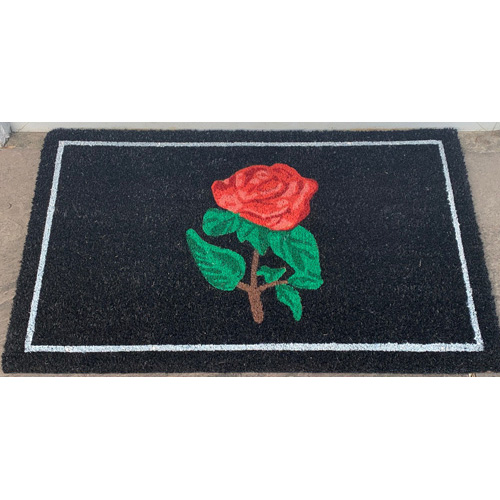 Red Rose Coir Door Mat