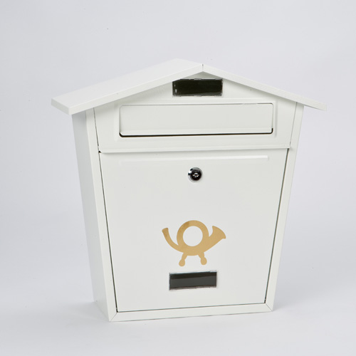 Contemporary Wall Mounted Post Box White