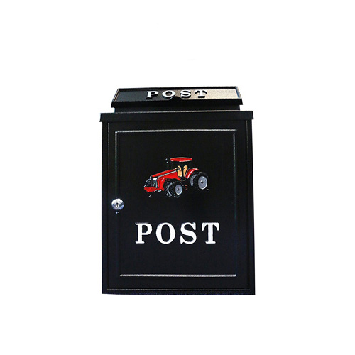Tractor Design Wall Mounted Post Box Red