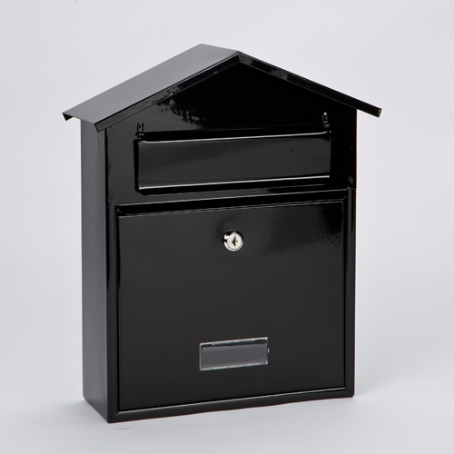 Black Chester Wall Mounted Post Box 